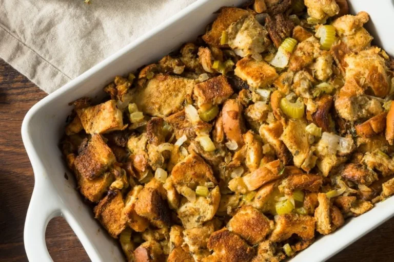Make Ahead Sausage and Herb Stuffing Recipe (Freezes Well) featured image