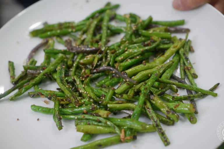 Blistered Chinese Long Beans with Garlic, Ginger, and Sesame featured image